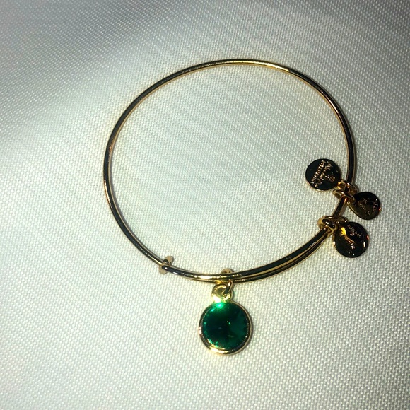Alex and Ani Jewelry - Alex and Ani Gold May Emerald  Birthstone